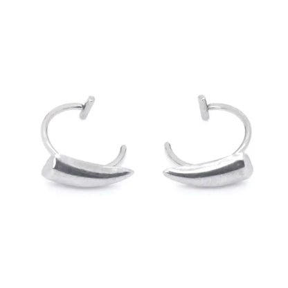 Stainless Steel Gothic Sharp Teeth Lip Clip | Punk Non-Piercing Halloween Jewelry for Women & Men