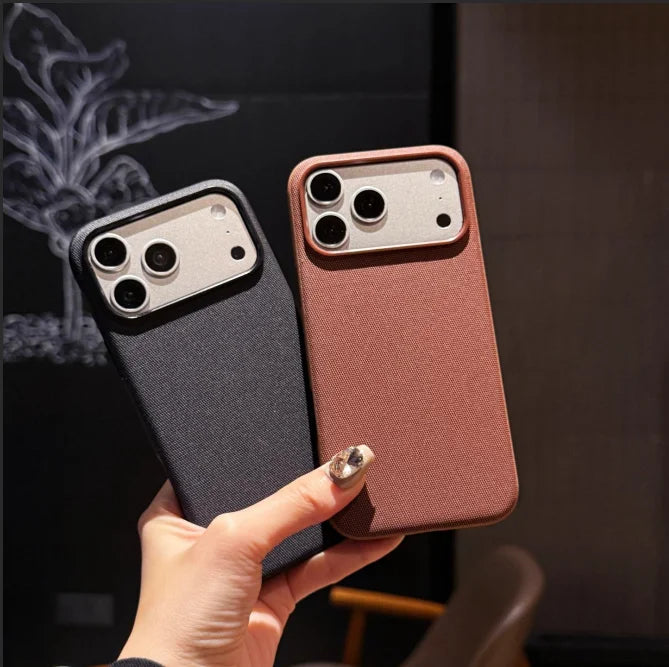 Luxury TechWoven MagSafe Case - Magnetic Wireless Charging Cover for iPhone 11-18 Pro Max