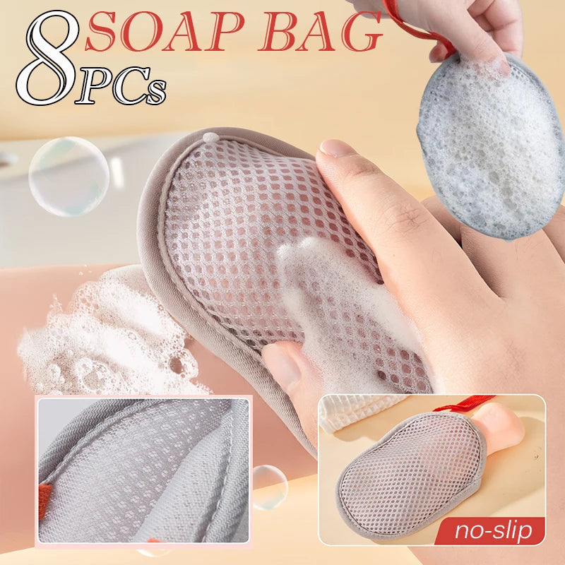 Soap Saver Pouch - Exfoliating Body Scrubber Mesh Bag for Bath and Shower