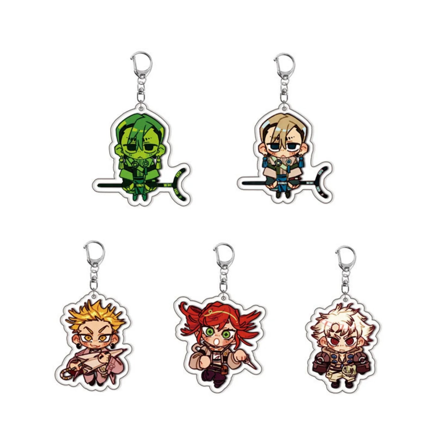 GACHIAKUTA Anime Acrylic Keychain - Zanka, Rudo & Enjin Backpack Pendant Keyring Fan Gift