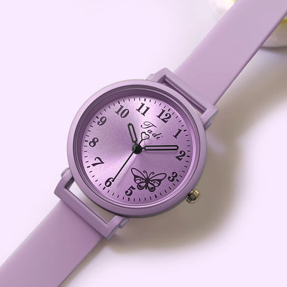 Women’s Silicone Strap Quartz Watch – Casual Wristwatch Gift for Ladies