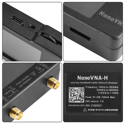 NanoVNA-H4 Spectrum Analyzer – 2.8/4" Vector Network Antenna Analyzer, 10KHz-1.5GHz, MF, HF, VHF, UHF Tuner