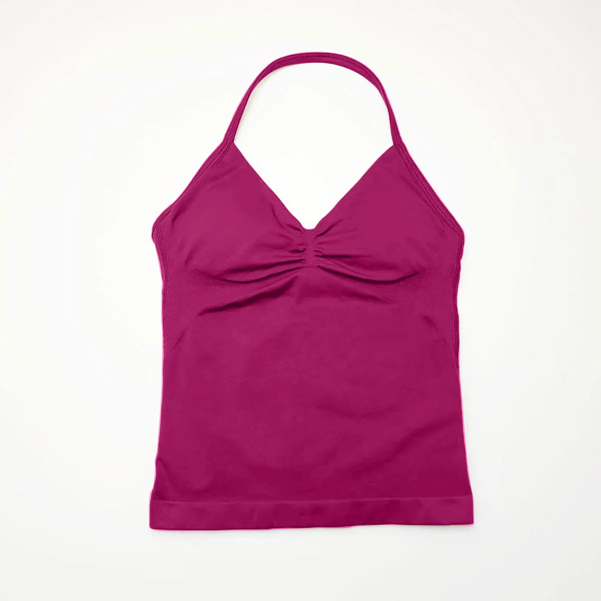 Women’s Longline Strappy Sports Yoga Vest Open Back Gym Tank Top Halter Running Fitness Bra Workout Top NCLAGEN Impact Style