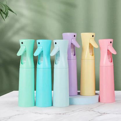 300ML Continuous Hair Plant Mist Spray Bottle - Perfect for Curly Hair Styling, Plant Care, and Barber Use