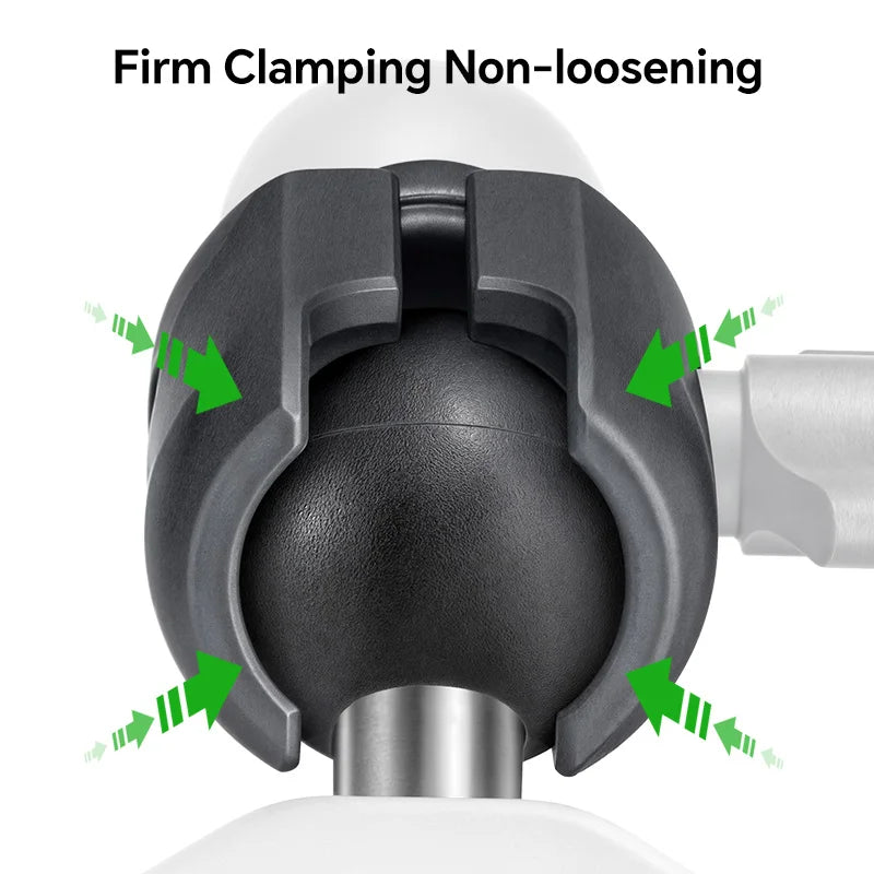 FANAUE Motorcycle Phone Holder with Extension Handlebar Ball Mount – Quick Release Anti-Theft Base for Action Cameras & Smartphones