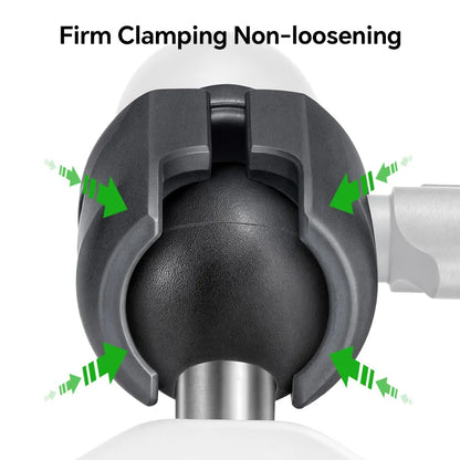 FANAUE Motorcycle Phone Holder with Extension Handlebar Ball Mount – Quick Release Anti-Theft Base for Action Cameras & Smartphones