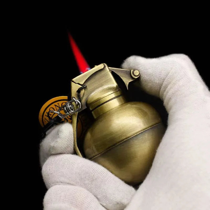 Grenade Model Cigar Lighter – Creative Metal Windproof Cigarette Lighter & Smoking Accessory