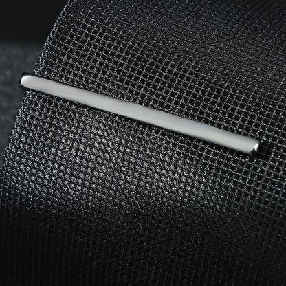 Men’s Fashion Tie Clip Pin - Metal Necktie Bar for Business, Wedding & Party Suit Accessories Gift