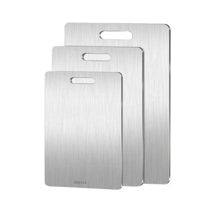 316 Stainless Steel Chopping Board – Thickened Double-Sided Cutting Board for Kitchen, Household Use, and Kneading Dough