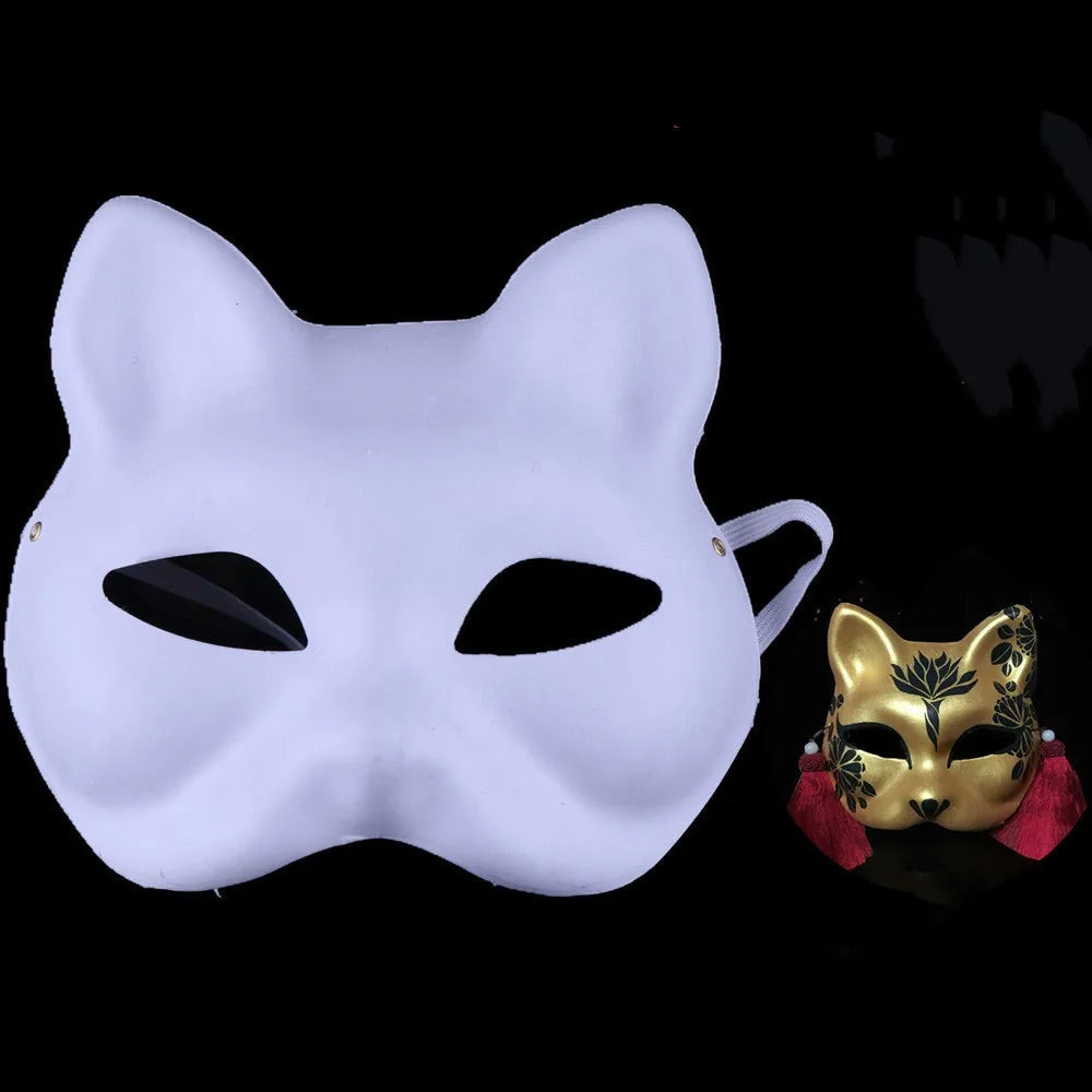 Colorful Fox Cosplay Mask – Decorative Masquerade Mask for Halloween, Anime Events & Costume Parties