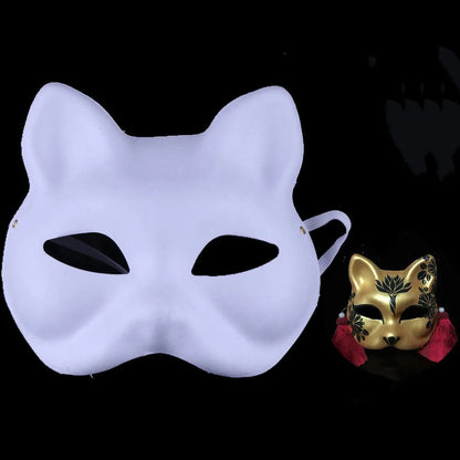 Colorful Fox Cosplay Mask – Decorative Masquerade Mask for Halloween, Anime Events & Costume Parties