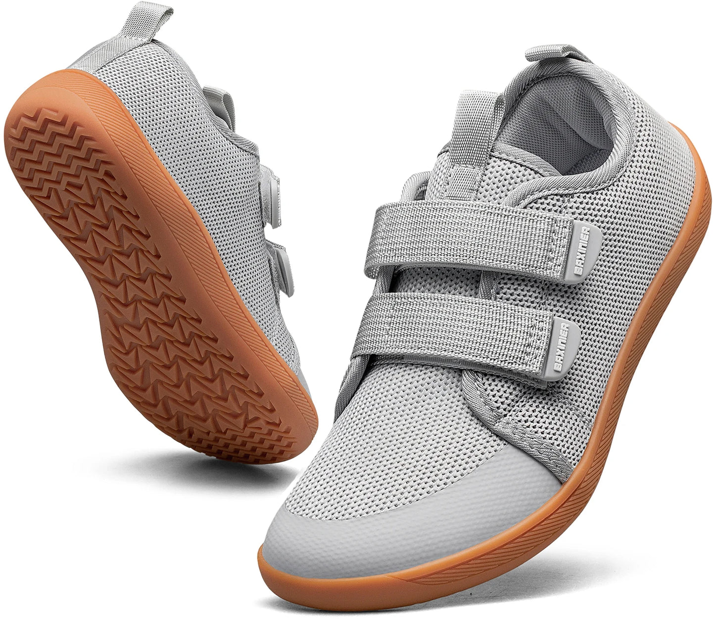 Kids Barefoot Sneakers – Breathable Wide Toe Knitted Mesh Shoes for Boys & Girls, Non-Slip Fashion Walking Cross Trainers