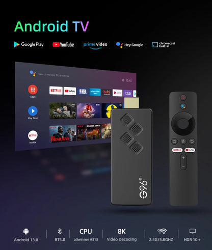 MAXA13 Android 13 8K Ultra HD Smart TV Box – 4GB+64GB WiFi6 Media Player for Netflix & YouTube