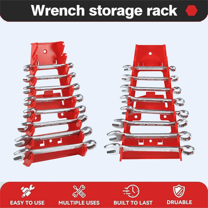 Plastic Wrench Organizer Tray – Tool Rack Holder for Spanners, Sockets & Standard Wrench Storage