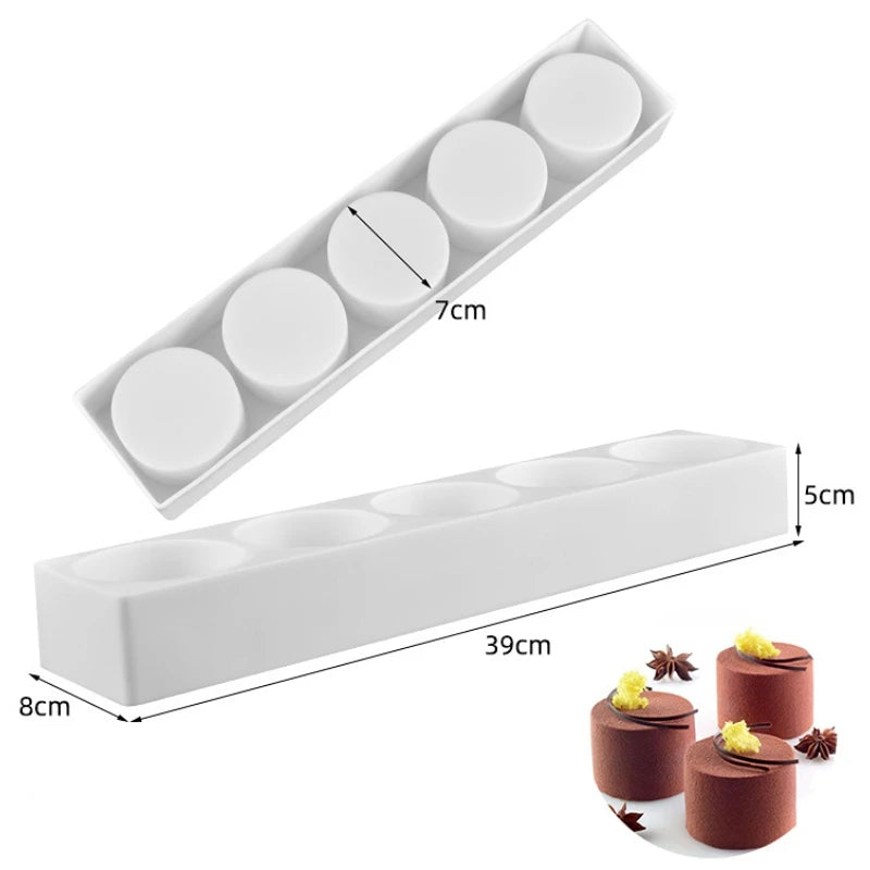 Fruit & Heart Silicone Cake Mold — Geometry Chocolate, Ice Cube, Biscuit & Jelly DIY Baking Set for Pudding & Birthday Gifts