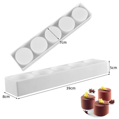Fruit & Heart Silicone Cake Mold — Geometry Chocolate, Ice Cube, Biscuit & Jelly DIY Baking Set for Pudding & Birthday Gifts
