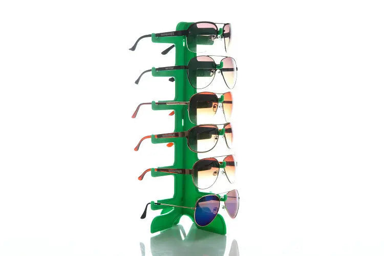 Plastic Sunglasses & Eyeglasses Display Stand — Space-Saving Home Organizer Shelf