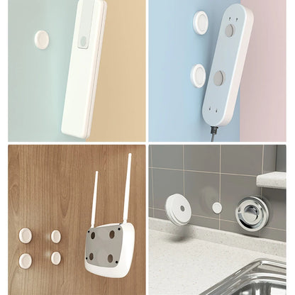 Strong Magnet Wall Mount Magnetic Hooks | Invisible Holder for Remote Control, Keys, Fridge Sticker | Home Organizer Storage Hooks