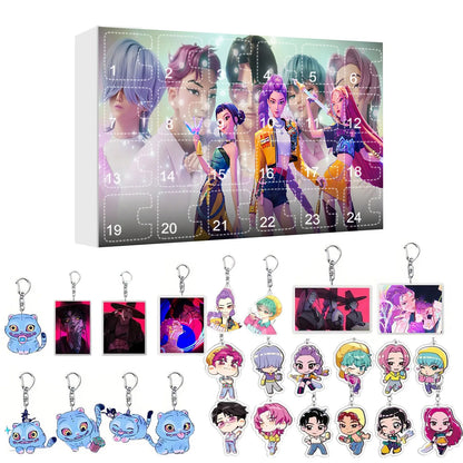 New Kpop Demon Hunters 24-Day Advent Calendar — Rumi, Mira, Zoey & Tiger Christmas Countdown Gift
