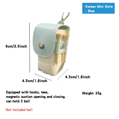 Golf Small Waist Bag – Mini Skull Head & Smiling Face Style, Double Ball Bag for Outdoor Sports