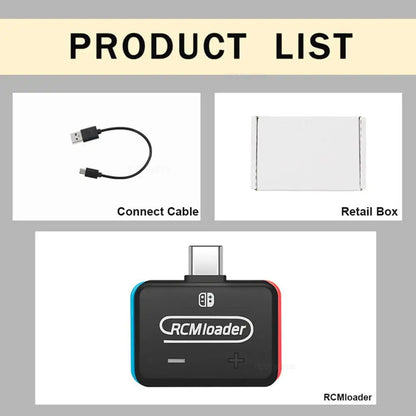 Black Switch RCM Loader Injector – Built-in Injection Program with Instructions, Gaming Accessory
