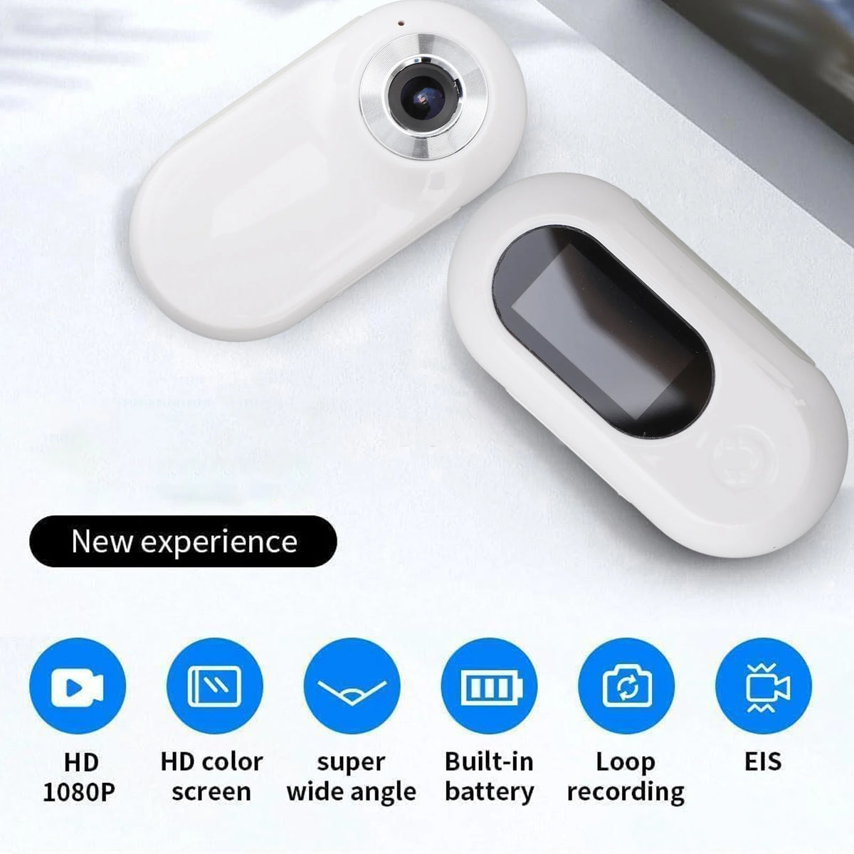 HD 1080P Pet Collar Camera - 170° Wide-Angle Video & Photo Recorder with USB Rechargeable Design for Dogs and Cats
