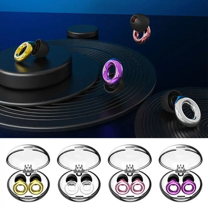 Silicone Earplugs — Noise Cancelling, Soundproof Ear Protection for Swimming & Sleep, Noise Reduction Loop Earplugs