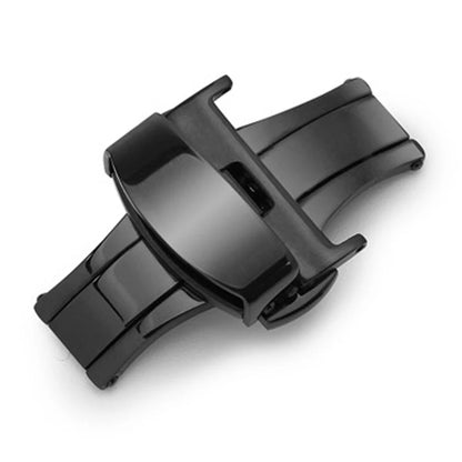 Stainless Steel Butterfly Buckle – Polished & Matte Watch Band Clasp for 16mm, 18mm, 20mm, 22mm Straps
