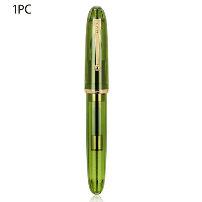 Luxury JinHao 9019 Dadao Fountain Pen – Transparent Acrylic Spin Design, 40mm Nib for Office & School Writing Supplies