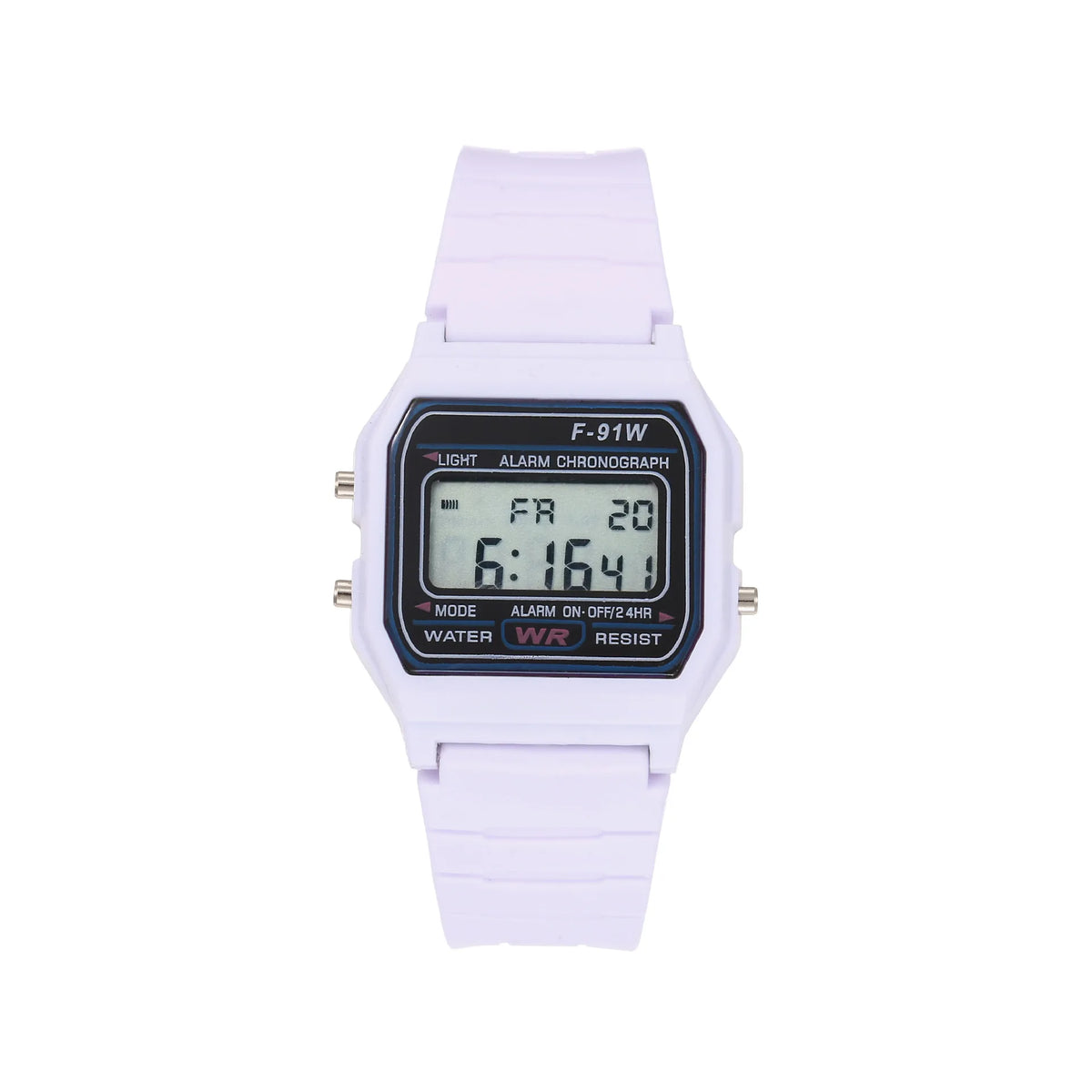 Multifunctional Digital Sports Watch for Kids and Women - F-91W Style LED Backlight Alarm Watch with Rubber Strap, Student Gift
