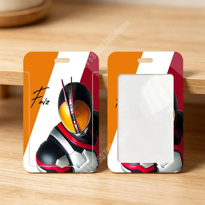 K-Kamen Masked Rider-S Card Holder - Clear Transparent ID, Employee & Visitor Badge Case