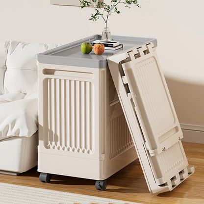 Foldable Storage Box with Wheels - Dust-Proof Large Capacity Organizer for Clothes & Quilts