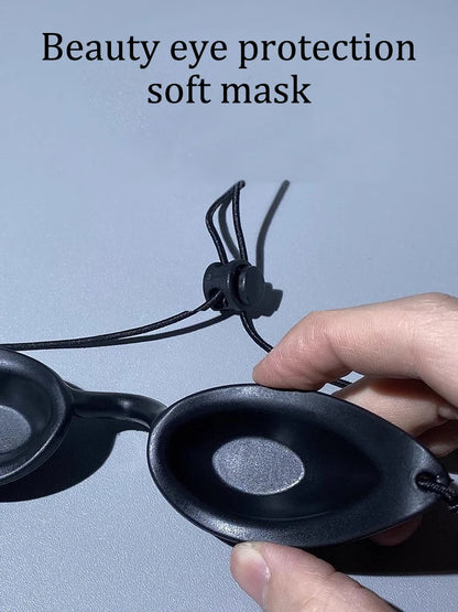 Laser Beauty Eye Mask - Photon Rejuvenation Goggles with Thickened Silicone Sun-Shading Cover
