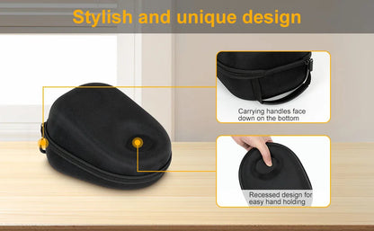 Hard Carrying Case for PS5 – Semi-Waterproof Travel Storage Box for PULSE Elite Wireless Headset & Accessories
