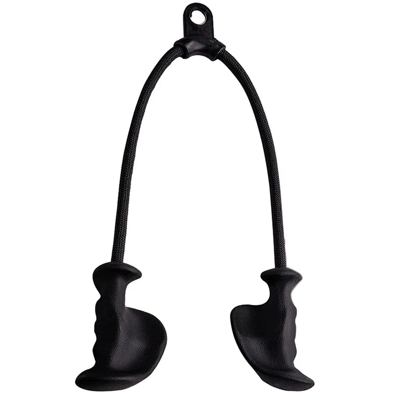 Fitness Biceps & Triceps Rope Pull-Down Grip Handles – Muscle Gym Pulley Cable Attachment for Back Workouts