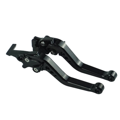 Universal Alloy Motorcycle Brake & Clutch Lever Handles — CNC Modified Pair for Motorbike Adjustment