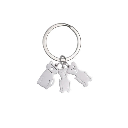 Personalized Kids & Family Keychain – Custom Name Key Chain for Mother’s Day, Couples, Boys, Girls, Pets, Mom, Dad, Baby Gift