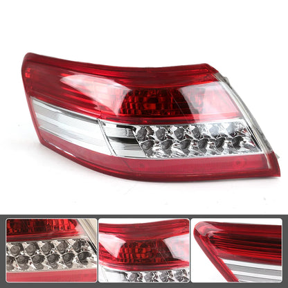 Toyota Camry 2010–2011 Rear Outer Tail Light Assembly - Red Clear Turn Signal & Brake Stop Lamp