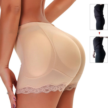 Padded Butt Lifter Corrective Underwear - Butt Enhancer Body Shaper, Modeling Strap Fake Hip Shapewear, Push Up Panties