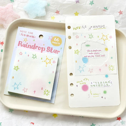 60PCS Kawaii Message Memo Paper Set - DIY Scrapbook Background Sheets for School, Office & Handmade Crafts