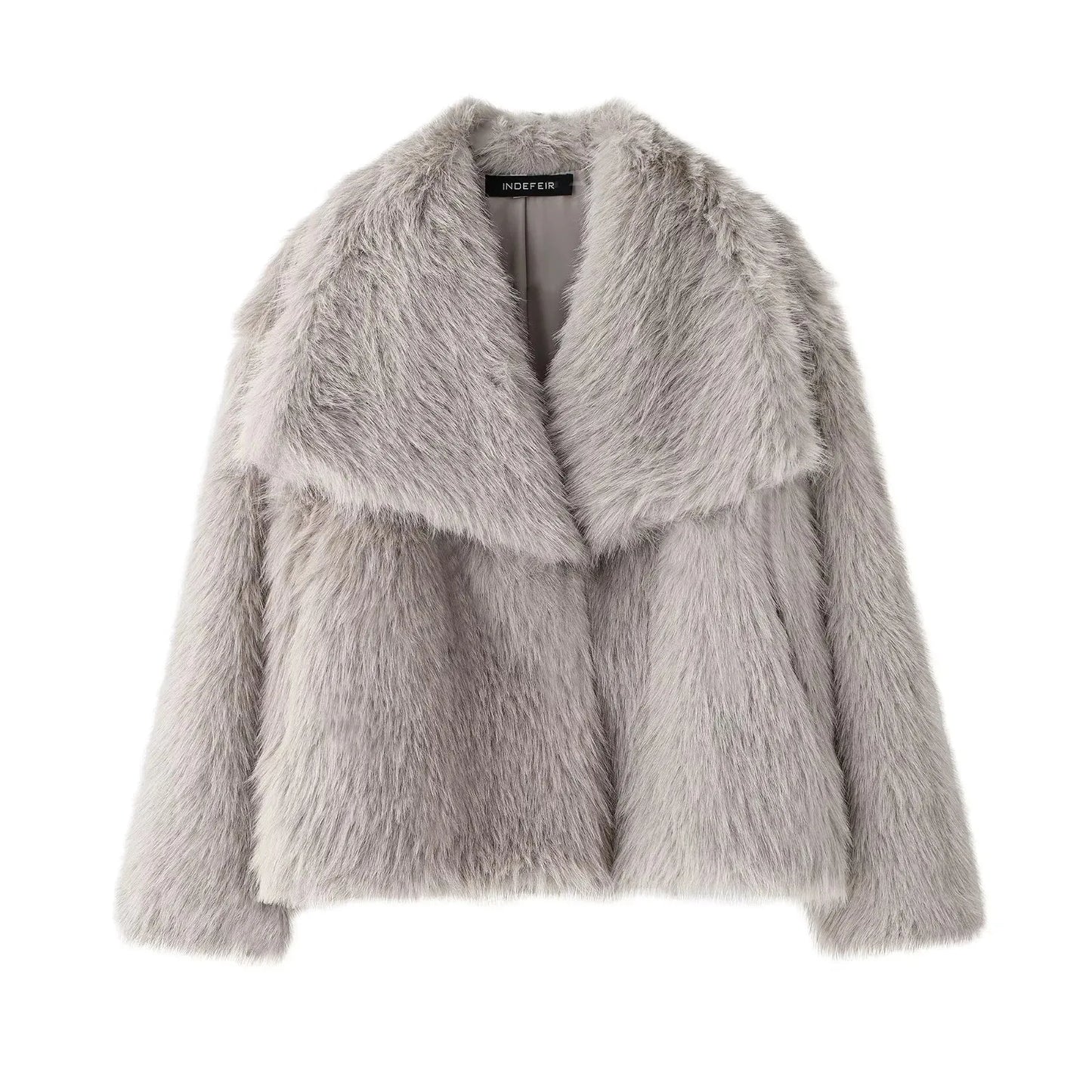 TRAF Sequin Woven Jacket for Women – Loose Fit, Stand Collar, Long Sleeve, Chic Autumn & Winter Outerwear 2023
