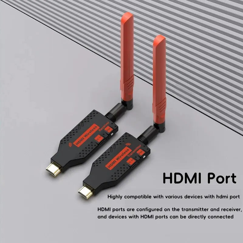 1080P 150m Wireless HDMI Extender – 1 TX to 4 Splitter, Video Transmitter & Receiver for PS4, Camera, Laptop, PC, TV, Monitor & Projector