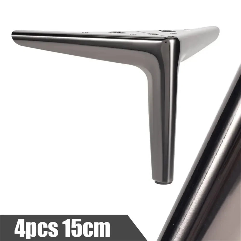 4Pcs Metal Furniture Legs – Heavy-Duty Feet for TV Stand, Sofa, Cabinet & Table, 800KG Load Capacity