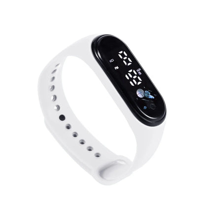 Kawaii Waterproof Smart Watch for Kids – Fashionable Outdoor Sports Digital Watch for Boys & Girls – Silicone Montre Enfant