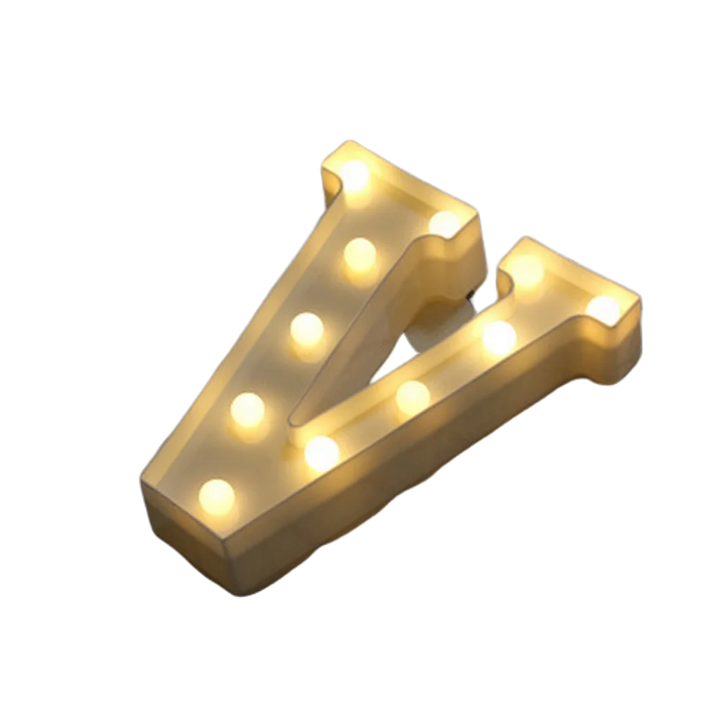 LED Number & Letter Night Light - Luminous A-Z Alphabet & 0-9 Lamp for Party and Wedding Decor