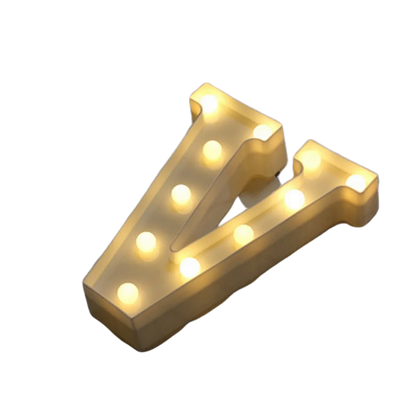 LED Number & Letter Night Light - Luminous A-Z Alphabet & 0-9 Lamp for Party and Wedding Decor