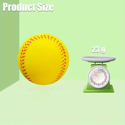 Unisex Lightweight Softball – Durable Elastic PU Foam Baseball for Indoor/Outdoor Training & Recreation