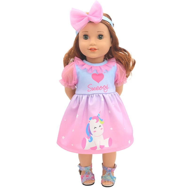 18-Inch American Girl Doll Clothes – Coat, Tights & Pants Outfit for Newborn & Baby Dolls