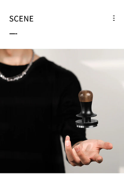 MHW-3BOMBER 30lb Calibrated Coffee Tamper – 51mm/53mm/58mm Flat Espresso Tamper with Spring-Loaded Pressure for Baristas