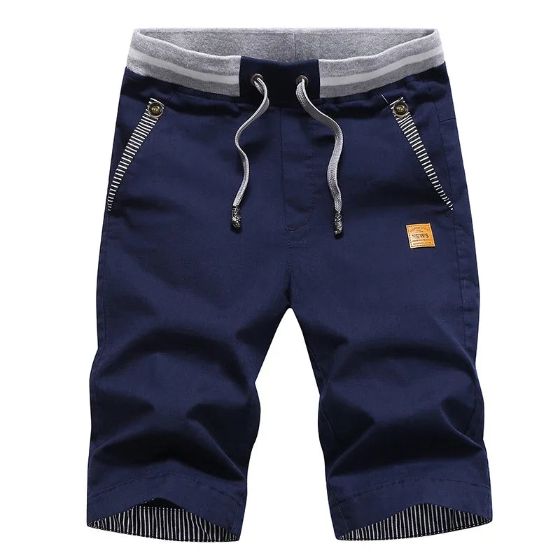 Men’s Summer Cotton Casual Shorts – Linen Bermuda Beach Shorts Plus Size 4XL Fashion Joggers